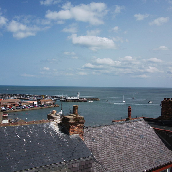 Sea view from the Lodge over Scarborough harbour